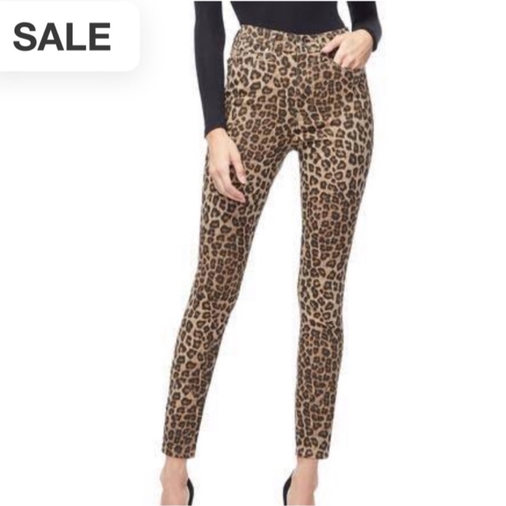 NWT Good American Leopard Jeans